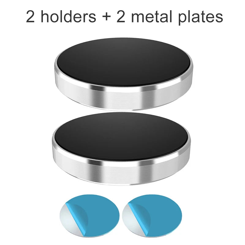 Magnetic Round Phone Holder Magnet Sticker for Car Interior Accessories GPS Air Vent Mount Mobile Stand